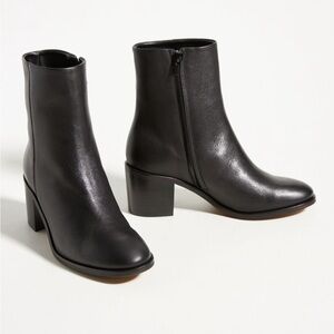 NIB Leather Heeled Ankle Boots